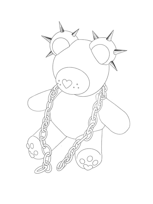 GXTH BEAR STENCIL
